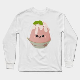 Cute little dark pink Kakigõri Long Sleeve T-Shirt